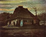 Vincent Van Gogh Cottage with Trees (nn04) china oil painting reproduction